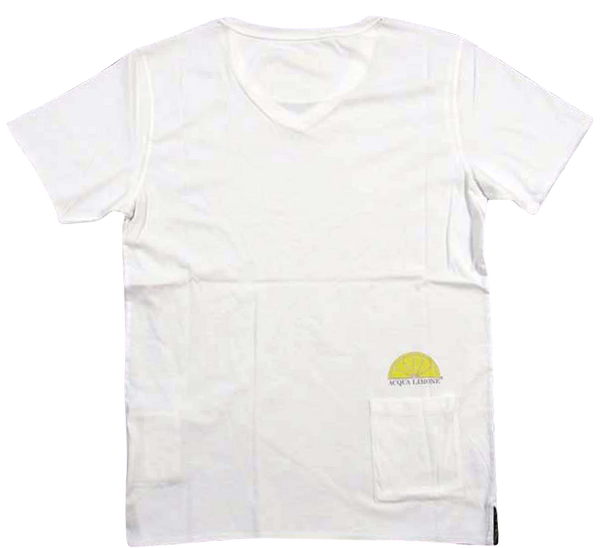 T-Shirt V-Neck - White - Acqua Limone