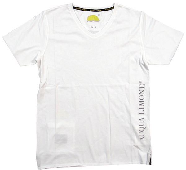 T-Shirt V-Neck - White - Acqua Limone