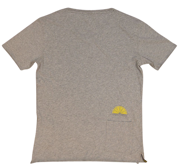 T-Shirt V-Neck - American Grey - Acqua Limone