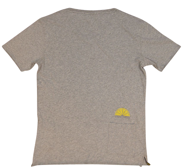T-Shirt V-Neck - American Grey - Acqua Limone