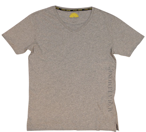 T-Shirt V-Neck - American Grey - Acqua Limone