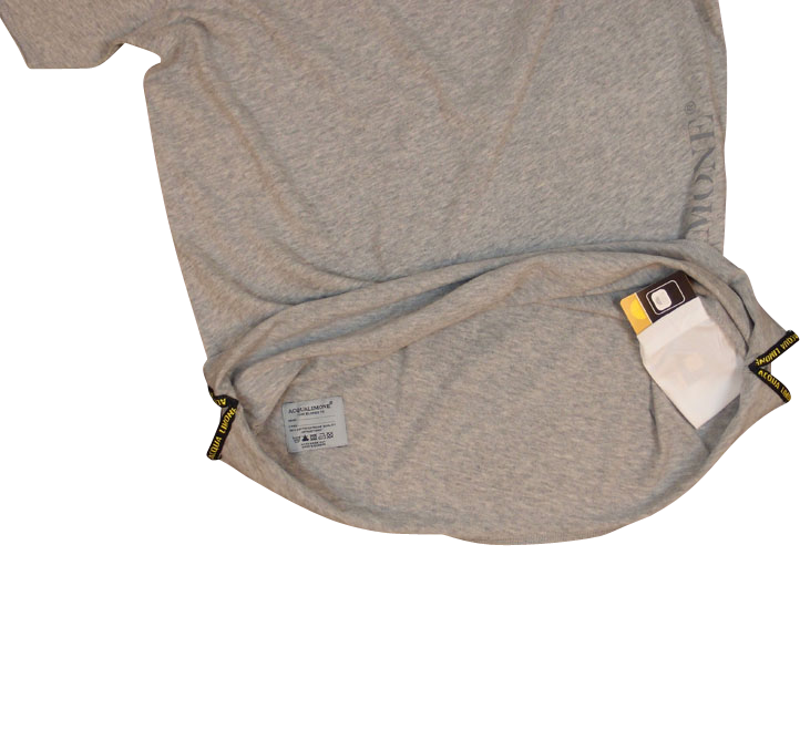 T-Shirt V-Neck - American Grey - Acqua Limone