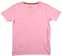 T-Shirt V-Neck - Pink - Acqua Limone