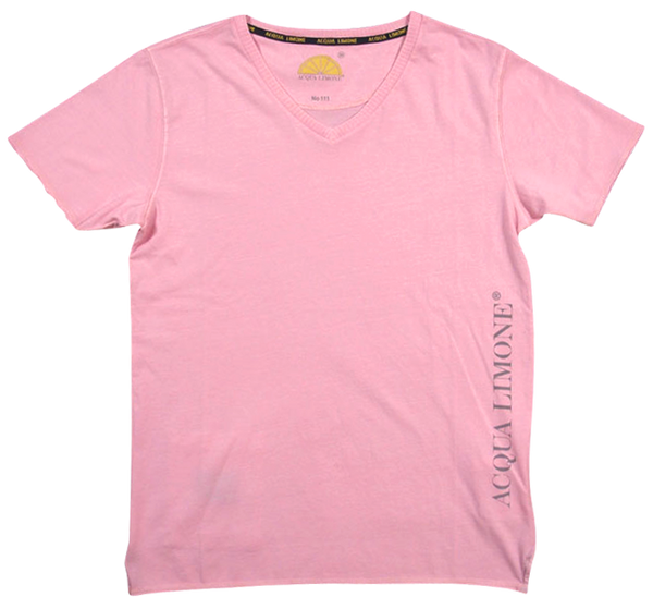 T-Shirt V-Neck - Pink - Acqua Limone