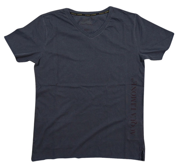 T-Shirt V-Neck - Navy - Acqua Limone